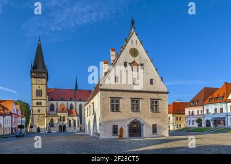 Altes Rathaus, Bardejov, Slowakei Stockfoto