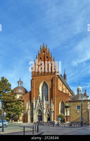 Basilika der Heiligen Dreifaltigkeit, Krakau, Polen Stockfoto