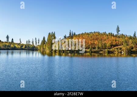 Strbske Pleso (See), Slowakei Stockfoto