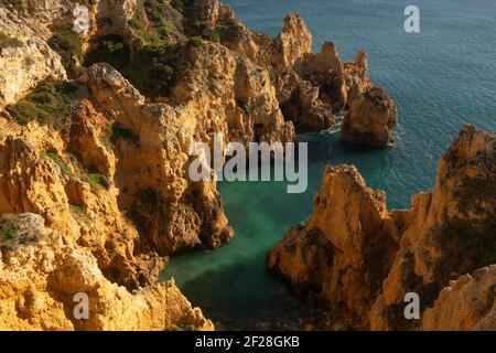 Ponta da Piedade in Lagos, Portugal Stockfoto