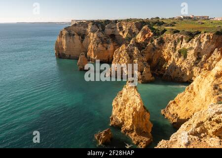 Ponta da Piedade in Lagos, Portugal Stockfoto