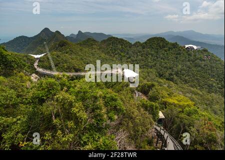 Sky Bridge, Langkawi, Malaysia. Stockfoto
