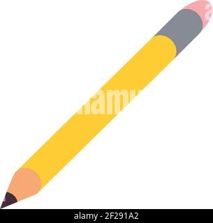 Isometrisches Bleistiftsymbol, Schreibwerkzeug Stock Vektor