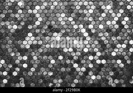 Verzweifelte Overlay-Textur von Bodenfliesen. Grunge Hintergrund. Abstrakte Halbton-Vektor-Illustration. Stock Vektor