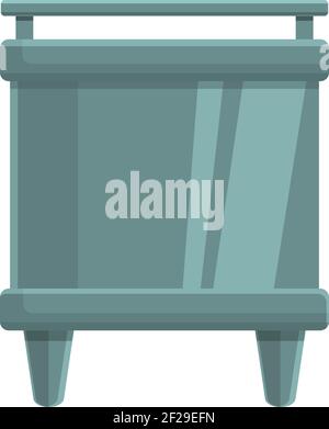 Symbol für Papierproduktion. Cartoon der Papierproduktion Herd Vektor-Symbol für Web-Design isoliert auf weißem Hintergrund Stock Vektor