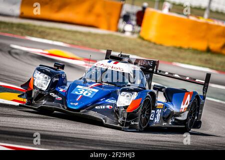 36 THOMAS LAURENT (FRA) ANDRE NEGRAO (BRA) PIERRE RAGUES (FRA) ALPINE A470 - GIBSON SIGNATECH ALPINE elf AKTION während des Prologes der FIA WEC World Endurance Championship 2019 in Barcelona Catalunya, Spanien, 23. Bis 24. juli - Foto Francois Flamand / DPPI Stockfoto
