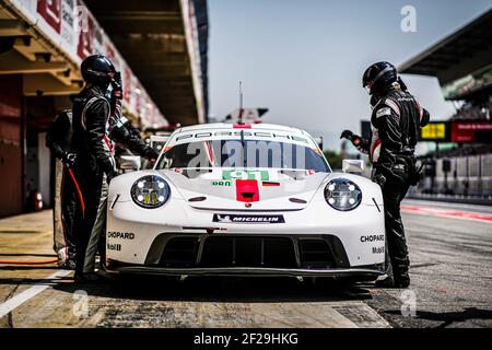 91 GIANMARIA BRUNI (ITA) RICHARD LIETZ (AUT) PORSCHE 911 RSR - 19 PORSCHE GT TEAM AKTION während der FIA WEC World Endurance Championship Prolog 2019 in Barcelona Catalunya, Spanien, 23. Bis 24. juli - Foto Francois Flamand / DPPI Stockfoto