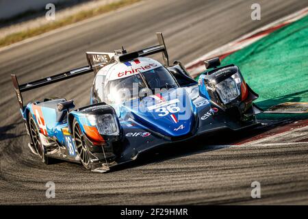 36 THOMAS LAURENT (FRA) ANDRE NEGRAO (BRA) PIERRE RAGUES (FRA) ALPINE A470 - GIBSON SIGNATECH ALPINE elf AKTION während des Prologes der FIA WEC World Endurance Championship 2019 in Barcelona Catalunya, Spanien, 23. Bis 24. juli - Foto Francois Flamand / DPPI Stockfoto