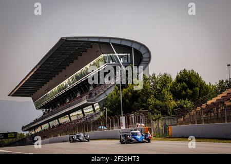 36 THOMAS LAURENT (FRA) ANDRE NEGRAO (BRA) PIERRE RAGUES (FRA) ALPINE A470 - GIBSON SIGNATECH ALPINE elf AKTION während des Prologes der FIA WEC World Endurance Championship 2019 in Barcelona Catalunya, Spanien, 23. Bis 24. juli - Foto Francois Flamand / DPPI Stockfoto