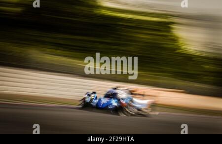 36 THOMAS LAURENT (FRA) ANDRE NEGRAO (BRA) PIERRE RAGUES (FRA) ALPINE A470 - GIBSON SIGNATECH ALPINE elf AKTION während des Prologes der FIA WEC World Endurance Championship 2019 in Barcelona Catalunya, Spanien, 23. Bis 24. juli - Foto Francois Flamand / DPPI Stockfoto