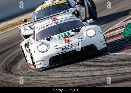 91 GIANMARIA BRUNI (ITA) RICHARD LIETZ (AUT) PORSCHE 911 RSR - 19 PORSCHE GT TEAM AKTION während der FIA WEC World Endurance Championship Prolog 2019 in Barcelona Catalunya, Spanien, 23. Bis 24. juli - Foto Francois Flamand / DPPI Stockfoto