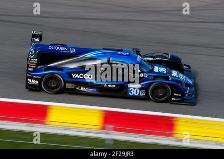 30 JASMIN Nicolas (Fra), RAGUES Pierres (Fra), BRADLEY Richard (grb), Team Duqueine Engineerin Oreca 07 Gibson, Aktion während der ELMS European Le Mans Series 2019 in Spa Francorchamps, Belgien, 20. Bis 22. September - Photo Clement Marin / DPPI Stockfoto