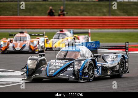 30 JASMIN Nicolas (Fra), RAGUES Pierres (Fra), BRADLEY Richard (grb), Team Duqueine Engineerin Oreca 07 Gibson, Aktion während der 2019 FIA European Le Mans Series ELMS Championship 4 Stunden von Silverstone, England, von august 30 bis september 1- Foto Francois Flamand / DPPI Stockfoto