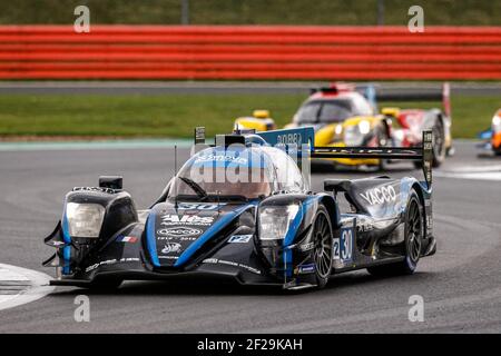 30 JASMIN Nicolas (Fra), RAGUES Pierres (Fra), BRADLEY Richard (grb), Team Duqueine Engineerin Oreca 07 Gibson, Aktion während der 2019 FIA European Le Mans Series ELMS Championship 4 Stunden von Silverstone, England, von august 30 bis september 1- Foto Francois Flamand / DPPI Stockfoto