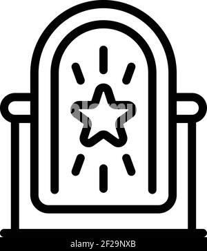 Symbol für Selbstwertgefühl und Motivation. Outline Selbstwertgefühl Motivation Vektor-Symbol für Web-Design isoliert auf weißem Hintergrund Stock Vektor
