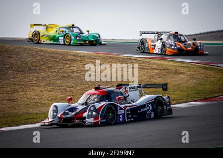 02 BOYD Wayne (gbr), GRIST Garett (CAN), ERDOS Tommy (BH), United Autosports, Ligier JS P3 - Nissan, Aktion während der 2019 ELMS European Le Mans Series, 4 Stunden von Portugal vom 25. Bis 27. Oktober in Portimao - Foto Paulo Maria / DPPI Stockfoto