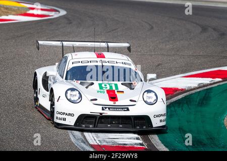 91 BRUNI Gianmaria (ita), LIETZ Richard (aut), Porsche GT Team, Porsche 911 RSR - 19, Aktion während der FIA WEC Langstrecken-Weltmeisterschaft 2019, 4 Stunden von Shanghai vom 8. Bis 10. november, in Shanghai, China - Foto Clement Marin / DPPI Stockfoto