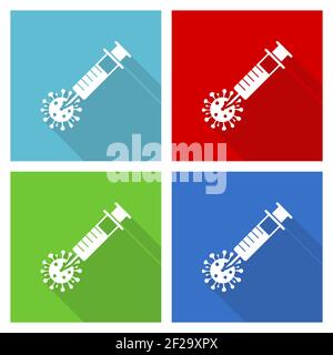 Impfung Farbe Symbol Grippe Impfung Polio Masern Impfstoff Women S Arm Injektion Die Immunisierung Tetanus Impfstoff Verfahren Isolierte Vector Illustration Stock Vektorgrafik Alamy