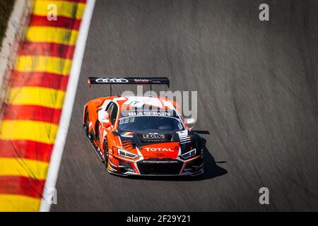 17 DAVIES Shae, PETIT Paul, MACDOWALL Paul, Audi R8 LMS Team WRT, gesamt, Aktion während der Blancpain Endurance Series Meisterschaft 2019 24 Stunden von Spa, vom 24. Bis 28. Juli, Spa Francorchamps, Belgien - Foto Antonin Vincent / DPPI Stockfoto