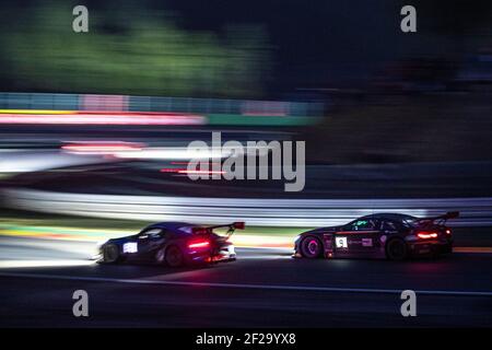 09 OJJJEH Karim, ROSTAN Marc, BONAMEDE Gennaro, MARIS Eric, BMW M6, Team Boutsen Ginion, Action, Ambiente de nuit, Nachtstimmung, während der Blancpain Endurance Series Meisterschaft 2019 24 Stunden von Spa, vom 24. Bis 28. Juli, Spa Francorchamps, Belgien - Foto Frederic Le Floc'h / DPPI Stockfoto