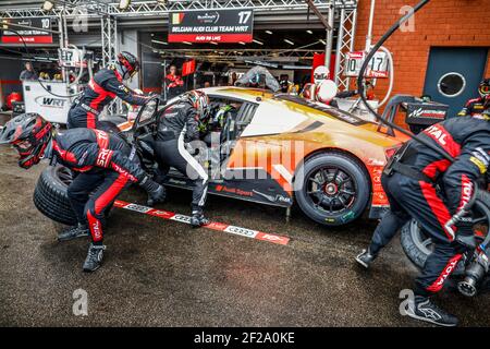 17 DAVIES Shae, PETIT Paul, MACDOWALL Paul, Audi R8 LMS Team WRT, gesamt, während der Blancpain Endurance Series Meisterschaft 2019 24 Stunden von Spa, vom 24. Bis 28. Juli, Spa Francorchamps, Belgien - Foto Frederic Le Floc'h / DPPI Stockfoto