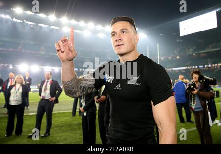 Aktenfoto vom 31-10-2015 von Sonny Bill Williams aus Neuseeland. Ausgabedatum: Donnerstag, 11. März 2021. Stockfoto