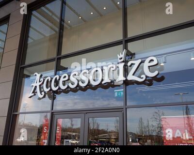 Accessorize Store Front und Schild, Rushden Lakes Shopping Centre, Northamptonshire, UK Stockfoto