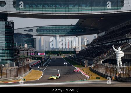 97 LYNN Alexander (gbr), MARTIN Maxime (bel), Aston Martin Racing, Aston Martin Vantage AMR, Aktion während der FIA WEC World Endurance Championship 2019, 4 Stunden von Shanghai vom 8. Bis 10. november, in Shanghai, China - Foto Florent Gooden / DPPI Stockfoto