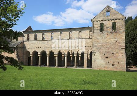 ehemaliges Benediktinerkloster Paulinzella im Rottenbachtal, Landkreis Saalfeld-Rudolstadt, Thüringen, Deutschland / ehemaliges Kloster des Ordens o Stockfoto