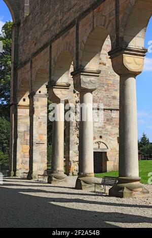 ehemaliges Benediktinerkloster Paulinzella im Rottenbachtal, Thüringen, Landkreis Saalfeld-Rudolstadt, Deutschland / ehemaliges Kloster des Ordens o Stockfoto