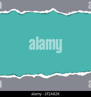 Zerrissener Papierhintergrund. Design Grunge leer, Muster gerissen, Vektor-Illustration Stock Vektor
