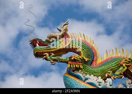 Taiwan, Nantou, Sun Moon Lake, Longfeng Tempel Stockfoto