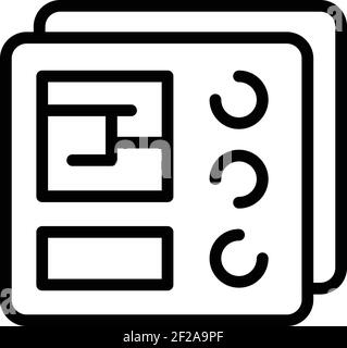 API-Symbol. Vektorsymbol der API-Schnittstelle für Webdesign auf weißem Hintergrund isoliert Stock Vektor
