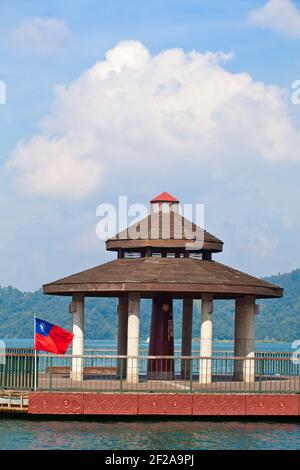 Taiwan, Nantou, Sun Moon Lake, Ita Thao Pier Stockfoto