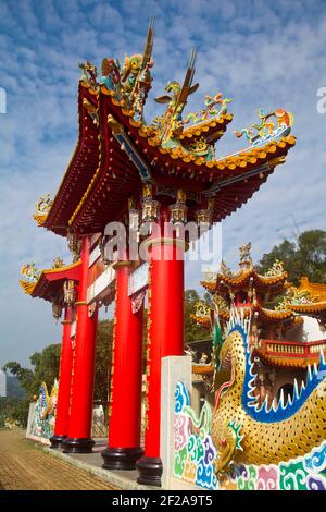 Taiwan, Nantou, Sun Moon Lake, Longfeng Tempel Stockfoto