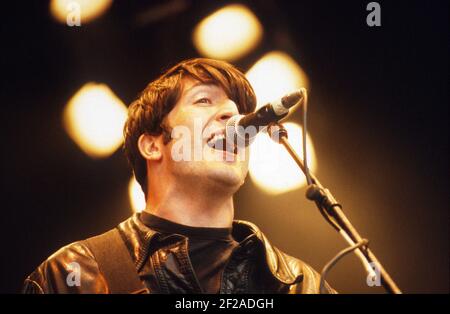 Rialto beim Glastonbury Festival 1998, Somerset, England, Vereinigtes Königreich. Stockfoto