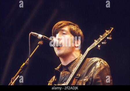 Rialto beim Glastonbury Festival 1998, Somerset, England, Vereinigtes Königreich. Stockfoto