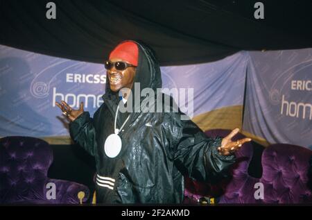 Flav Flav beim Homelands Festival 2000, Winchester, Hampshire, England, Vereinigtes Königreich. Stockfoto