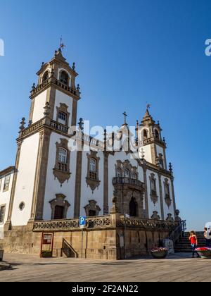 Viseu, Portugal; August 2020 : die Kirche der Barmherzigkeit oder Igreja da Misericórdia in Viseu, Portugal Stockfoto