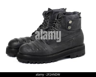 Elegante und trendige Freizeit Stiefel für Männer. Steel Life Studioaufnahmen. Stockfoto