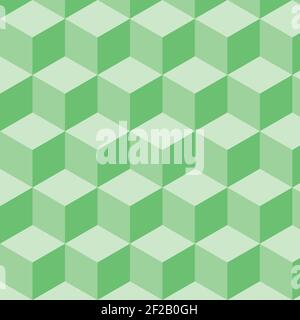Abstrakte geometrische Vektor-Hintergrund mit Würfel, 3D Effekt Form Design, nahtlos. Stock Vektor
