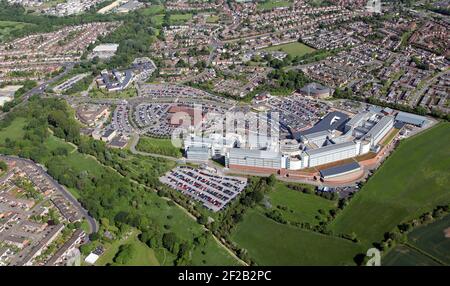 Luftaufnahme des University Hospital Coventry & Warwickshire, Coventry, Großbritannien Stockfoto