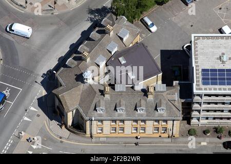 Luftaufnahme des Oxford Register Office (Registry Office), Oxfordshire Stockfoto