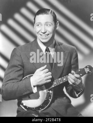 George Formby. Britische Sängerin, Schauspieler als Ukulele-Mann bekannt. 1904-1961. Er war der am höchsten bezahlte britische Schauspieler 1940. Stockfoto