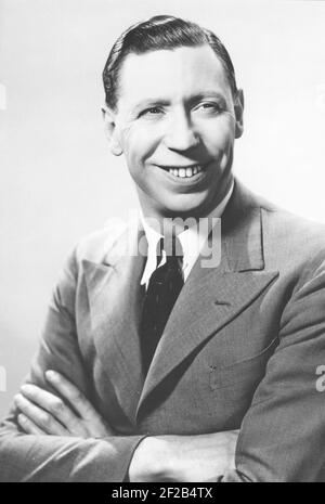 George Formby. Britische Sängerin, Schauspieler als Ukulele-Mann bekannt. 1904-1961. Er war der am höchsten bezahlte britische Schauspieler 1940. Stockfoto