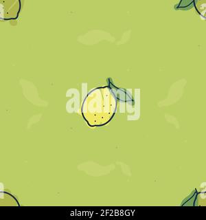 Zitrone und Limette - Vektor-Hintergrund Stock Vektor