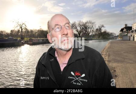 DUNCAN HOLLAND TRAINER DER CAMBRIDGE UNIVERSITY BOOTSRENNMANNSCHAFT. 21/3/2008. BILD DAVID ASHDOWN Stockfoto