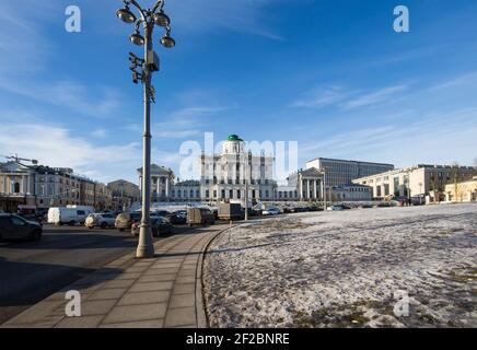 Paschkow-Haus, neoklassizistische Villa in der Nähe des Kremls (von Wassili Baschenow), Moskau, Russland Stockfoto