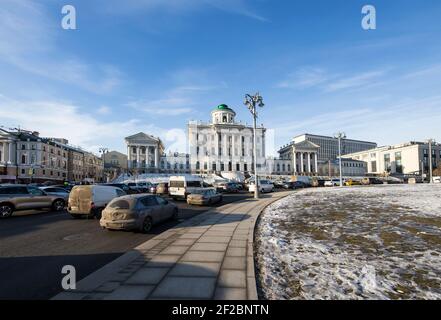 Paschkow-Haus, neoklassizistische Villa in der Nähe des Kremls (von Wassili Baschenow), Moskau, Russland Stockfoto