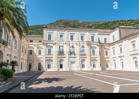 Der Komplex von Belvedere San Leucio, mit Bourbonen königlichen Herrenhaus und Seidenfabrik, UNESCO-Weltkulturerbe in Caserta, Italien Stockfoto